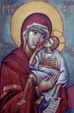 Η γλυλοφιλούσα, λαδοπαστέλ σε χαρτόνι